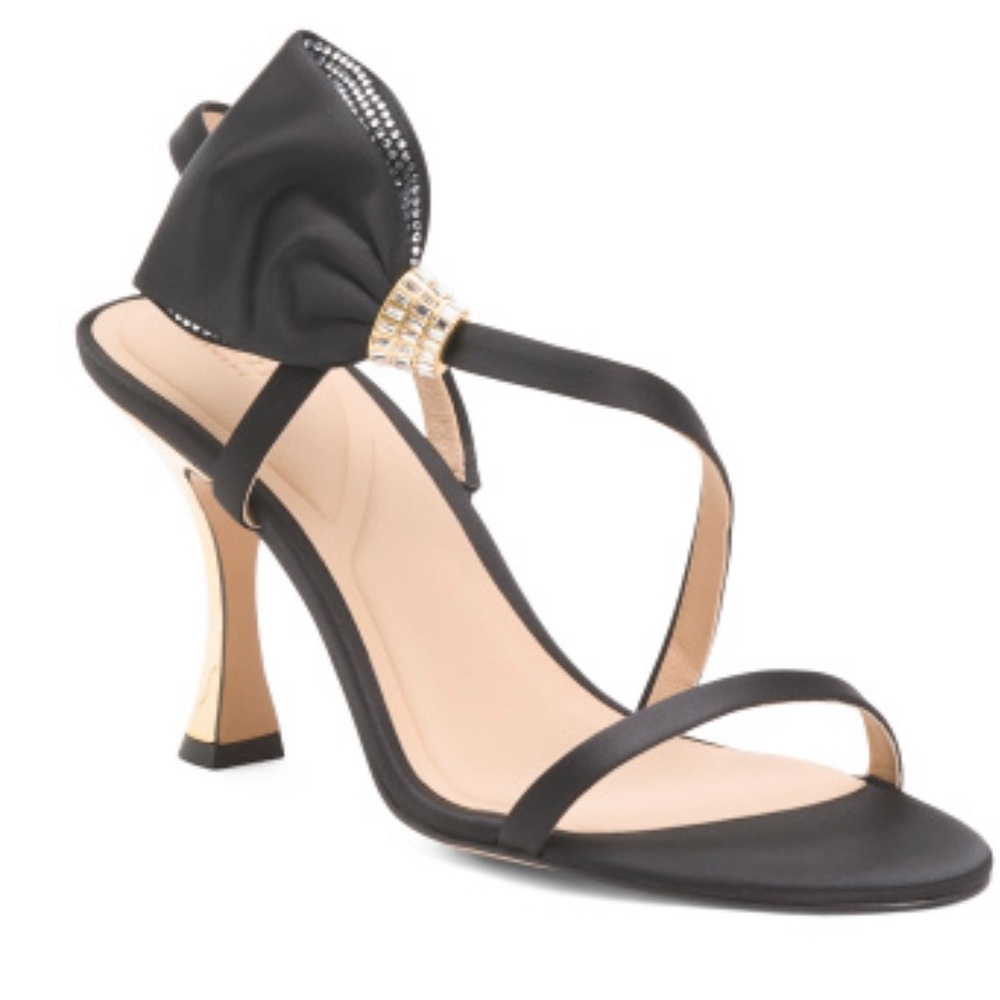 Ted Baker Elegant Black Heels with Gold Detail